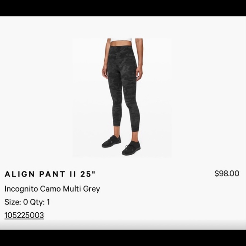 Lululemon camo align